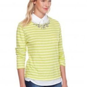 NWT Crown and Ivy embellished top